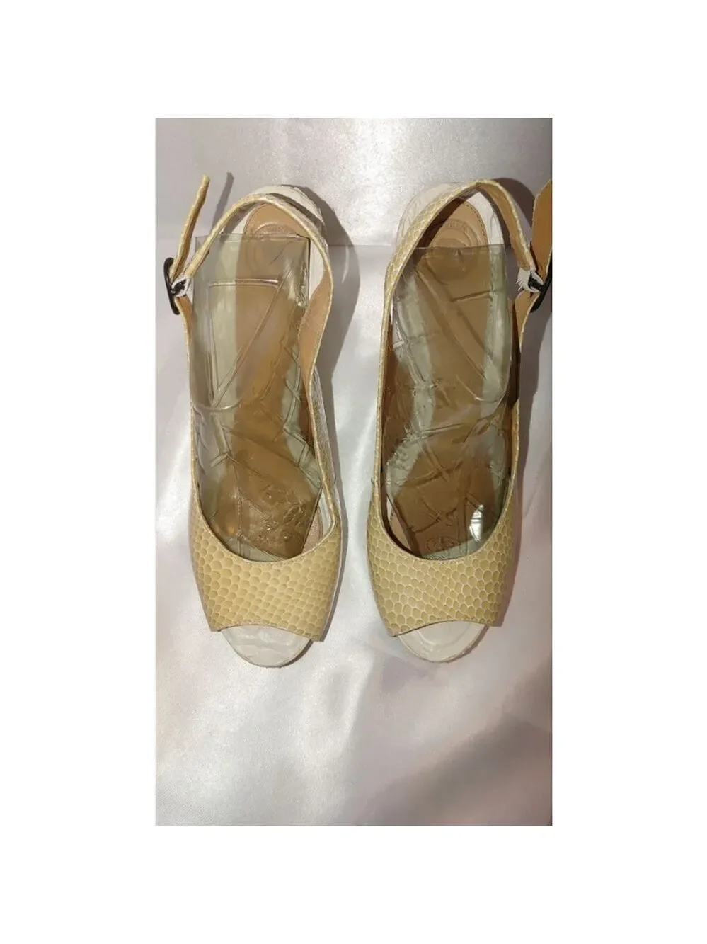 Nurture by Lamaze Luna Wedge Peep Toe Espadrilles Size 9.5M